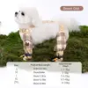 Adjustable Dog Boot Leggings Anti-Slip Dust-proof Reflective Stripe Pet Strolling Going Out Pants Full Leg Protection Accessory 5