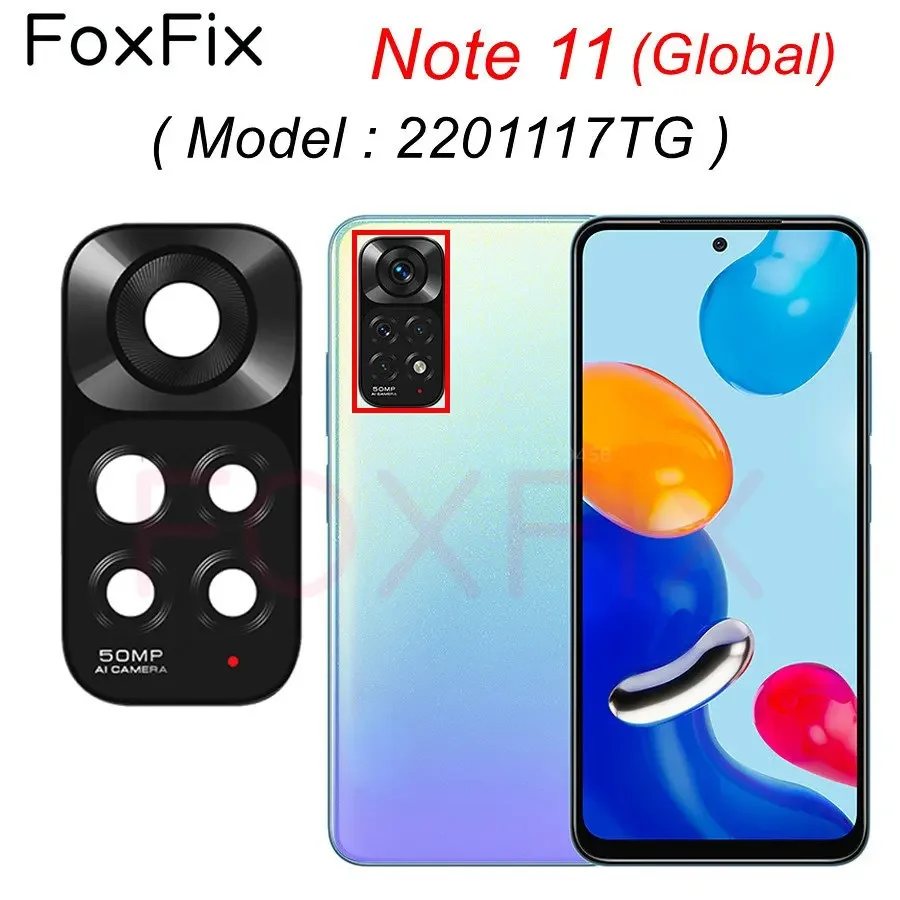 Rear Back Camera Glass Lens for Xiaomi Redmi Note 11 Pro+Plus 5G 11T 11S 11E 11SE 5G with Adhesive Sticker