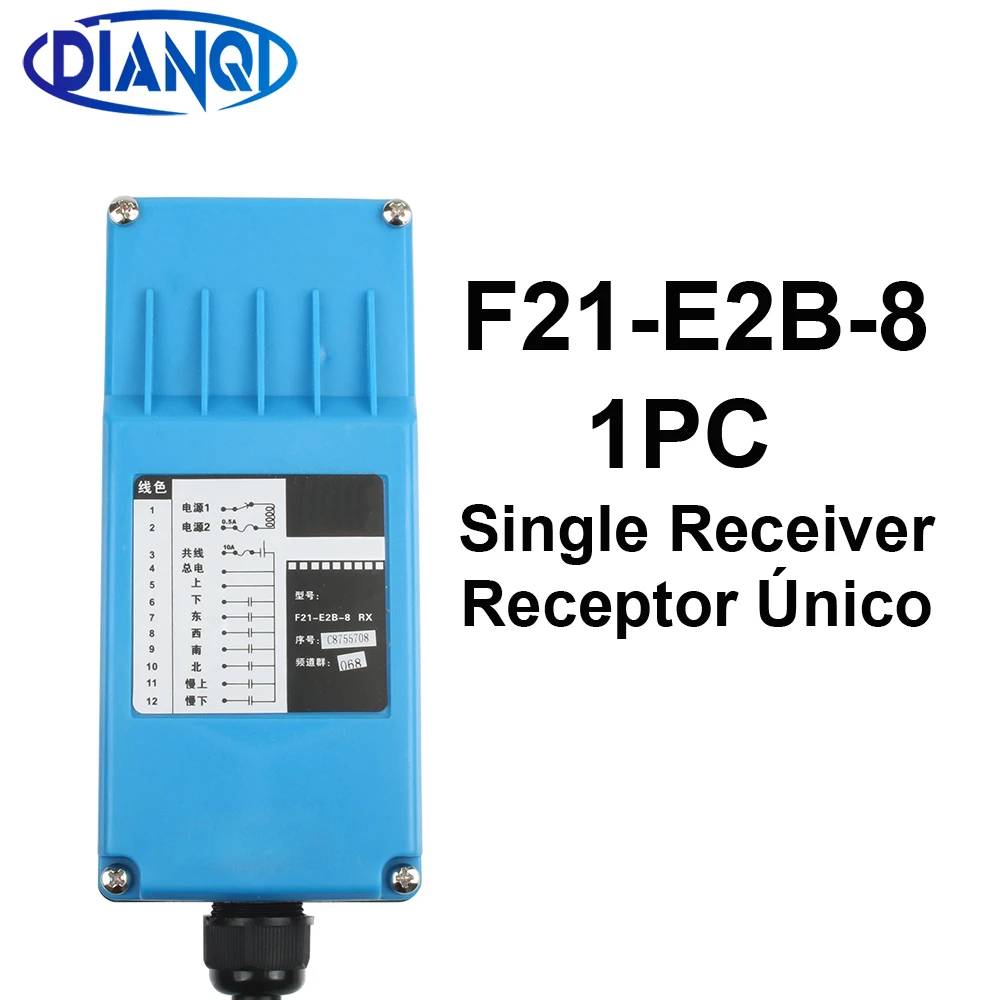 Único Industrial sem Fio Rádio Interruptor do Controlador Remoto Azul tipo Interruptor F21-e2b pc