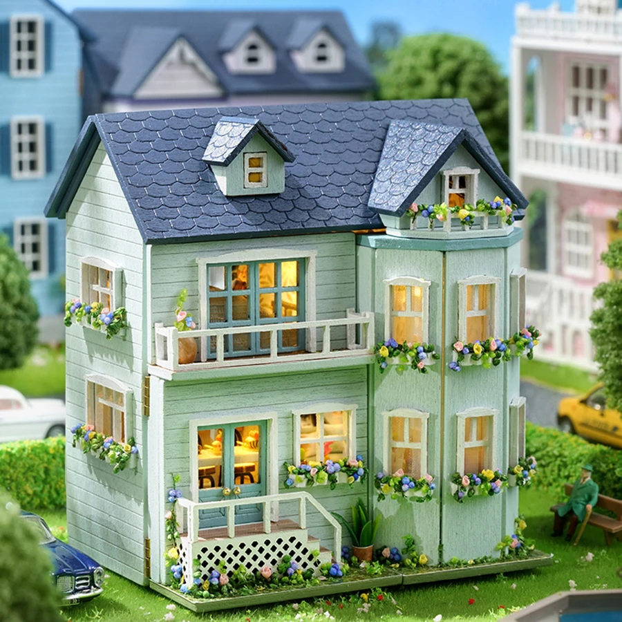 DIY Handmade Dollhouse Kit: Creative 3D Puzzle for Home and Bedroom Decor with Furniture