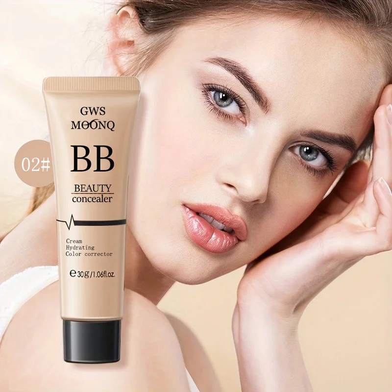 Waterproof BB Cream for Long-Lasting Brightening Nude Makeup with Oil Control and Liquid Concealer bb cream