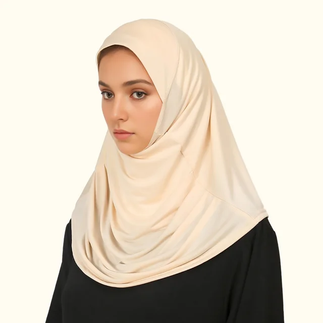 Foulard en chanvre de couleur unie pour femmes, prêt à l'emploi, couvre-cou, Hijabs de sport, châles et enveloppes islamiques sans épingle, nouvelle collection