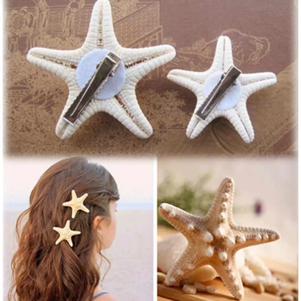 

2 шт., заколки для волос в виде звезд и морских звезд