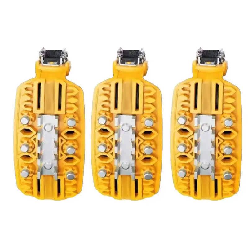 Anti Snow Chains SUV Widen And Thicken Snow Chains 3Pcs Secure Driving Tools Trucks Security For Ice Mud Road Set