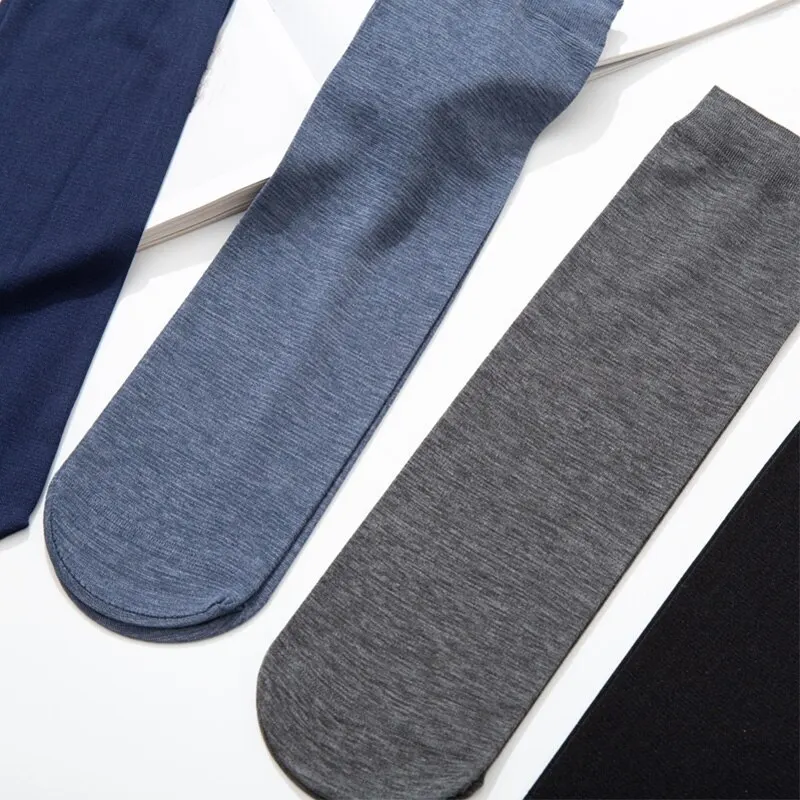 Breathable Socks Casual Socks Sports Socks 10 Pairs Summer Men Anti Slip Absorbent Soft Thin Breathable Socks Transparent Fashion Silk Stockings