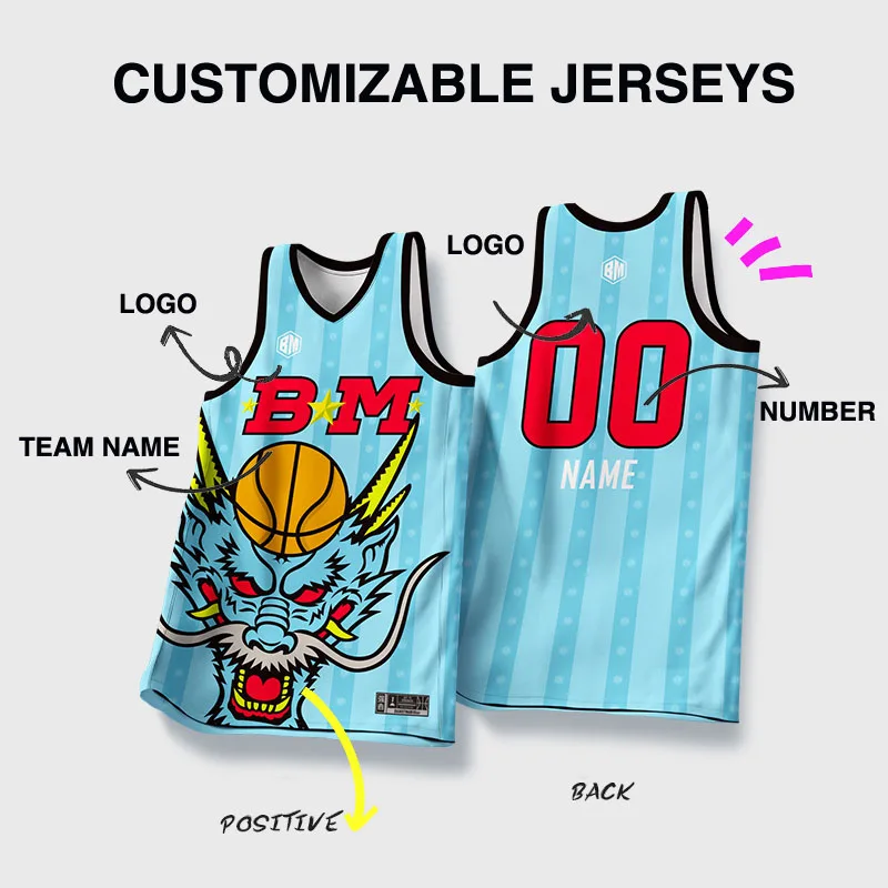 thumbnail image 1 of Camisetas de baloncesto BASKETMAN para hombre, con estampado de animales por sublimación completa, personalizables, con nombre del equipo, número y logotipo, chándales para hombre, 1 of 5
