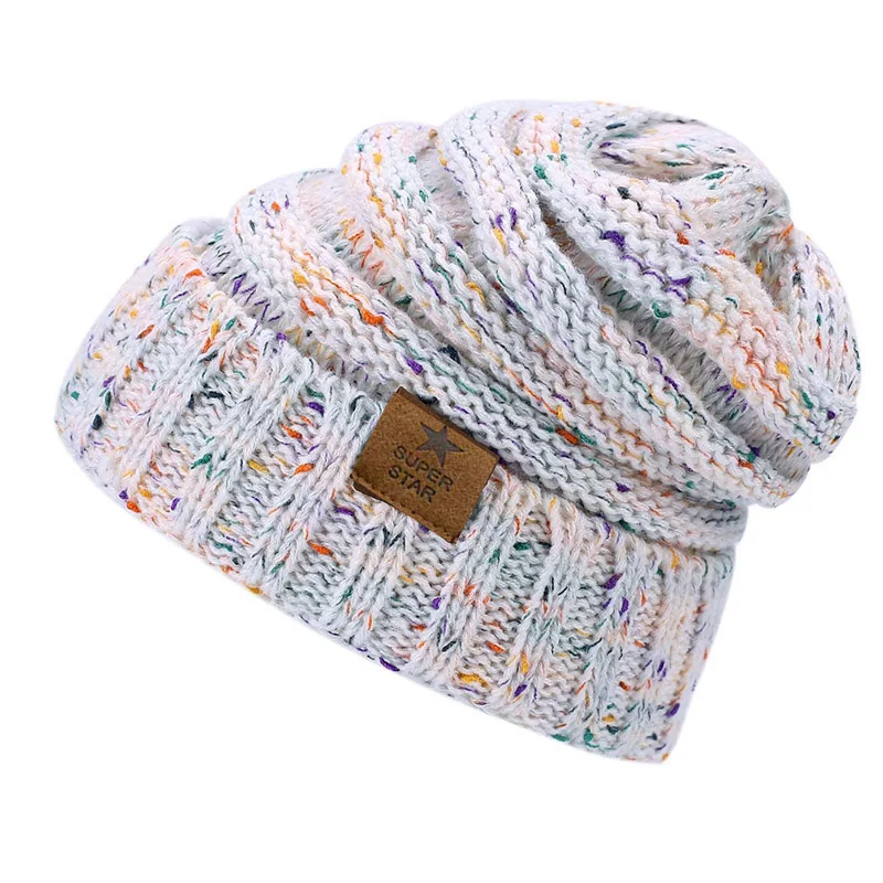 Merk superster caps dame warme winter voor dames meisjes gebreide muts dikke dames Skullies mutsen_voghion.com
