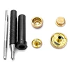 Brass Material Snap Fasteners +Tools Sewing Gold Color Snap-fastener Jeans Buckle High Quality Jacket Leather Rivets Buttons 5