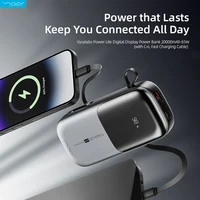 VyVylabs 20000mAh 65W Power Bank PD QC Fast Charging Type C Cable Powerbank With Cable for iPhone 16 15 14 For Laptop For iPad 1