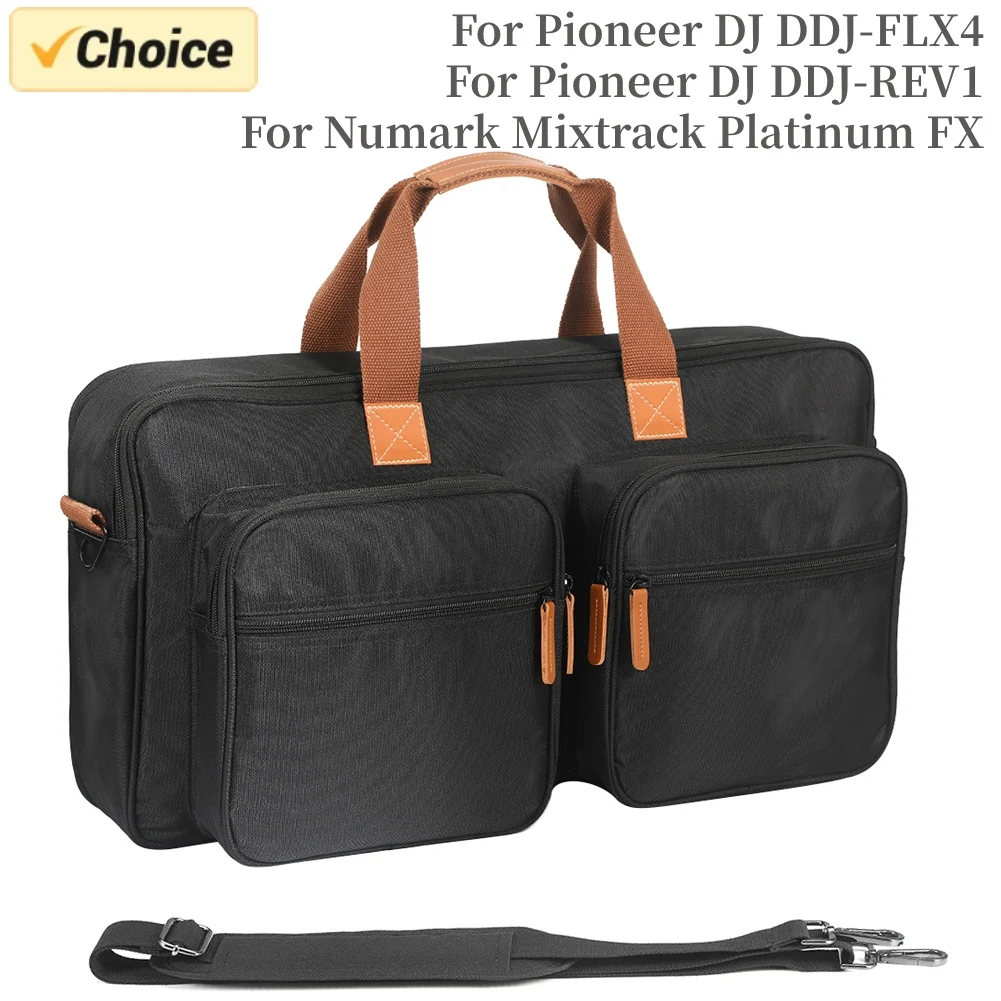 Portable DJ Disc Player Carrying Case Travel Protective Storage Bag for Pioneer DJ DDJ-FLX4 DDJ-REV1/Numark Mixtrack Platinum FX