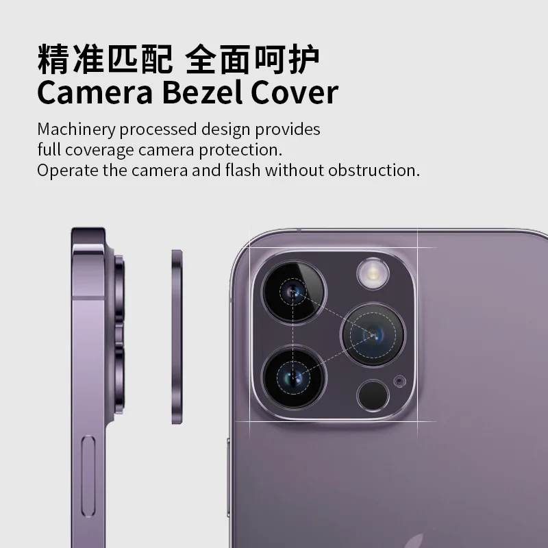 Housse de Protection d'objectif de caméra en métal, étui de Protection pour iPhone 15 Pro Max 14 Plus 13 14Pro 13Pro 15Pro iPhone15 15Plus_voghion.com