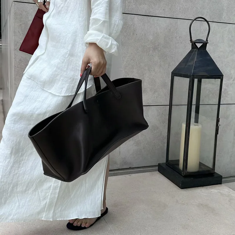 new minimalist high-end minimalist handbag urban commuting large capacity tote bag