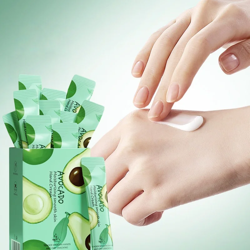20 Sticks in a Box, Avocado Moisturizing and Hydrating Hand Cream, Moisturizing and Nourishing, Hand Cream, Face Cream, Body Cream, Multi-Purpose, Individually Packaged for Easy Portability, for Daily Skin Care, Travel, and Outings.