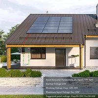 Y & H MPPT Micro-onduleur à liaison au réseau 300W 350W 500W 600W 700W système de liaison au réseau solaire pour entrée domestique sortie DC18-60V AC110V 240V 5