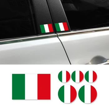 Adesivo per Auto stile bandiera italiana trim decalcomanie Creative in pellicola vinilica accessori Auto per Alfa Romeo Lancia Fiat Ferrari Maserati