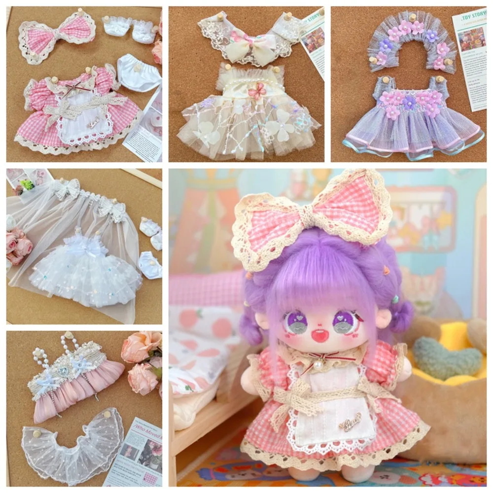 

Платье в стиле "Лолита", 20 см, хлопковая одежда для кукол, юбка принцессы, одежда «сделай сам», Одежда для кукол-Idol, свадебное платье, наряд, плюшевая игрушка, одежда