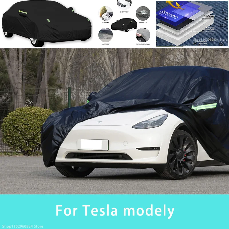 Full Car Cover For Tesla Model Y Anti-UV Rain Snow Wind Protect Outdoor SUV  Cover Dustproof - AliExpress