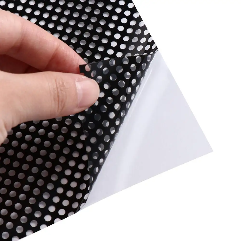 1Pc Self-Adhesive Glass Film Anti-UV Room Darkening Black White Sun Window Stickers Light Stickers Office Home Supplies window privacy film window film window tint sticker adhesive vinyl stickers