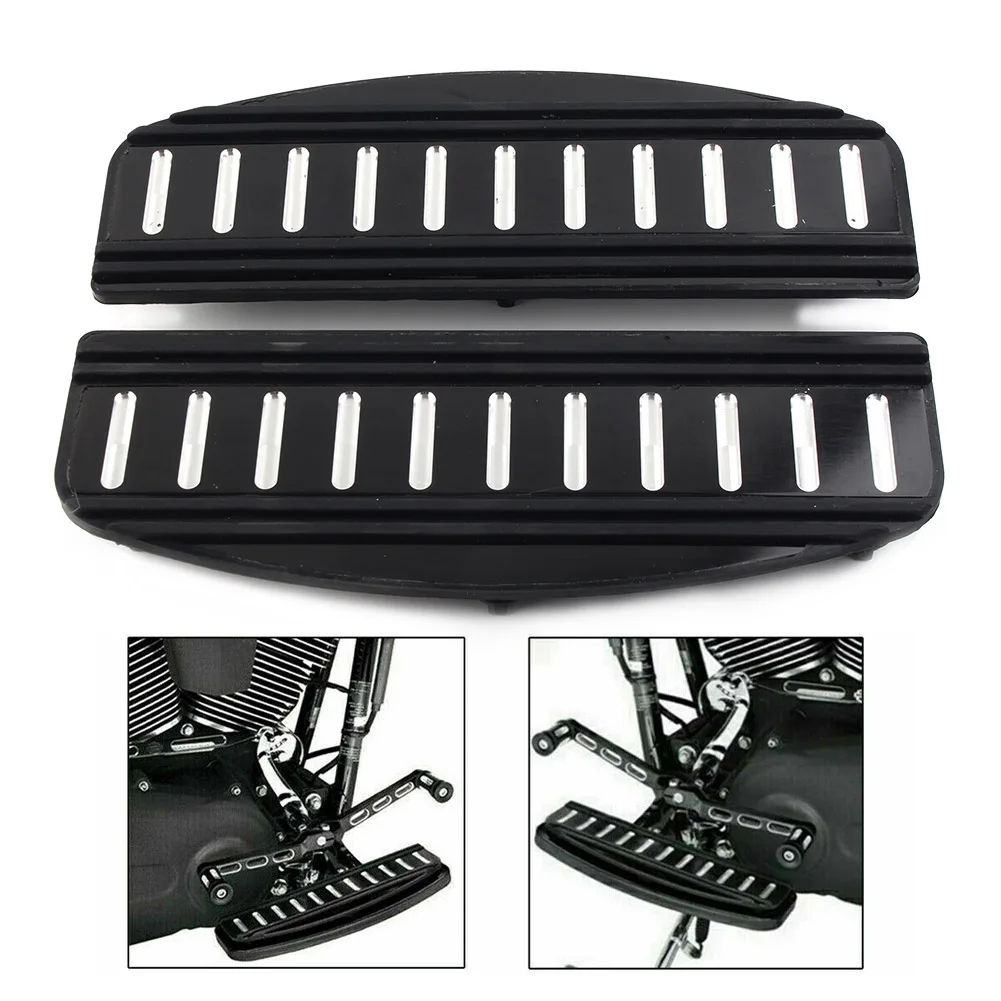 

1Pair Black Motorbike Rider Insert Floorboard Footboard Kit For Harley Touring 1986-2019 FLHR