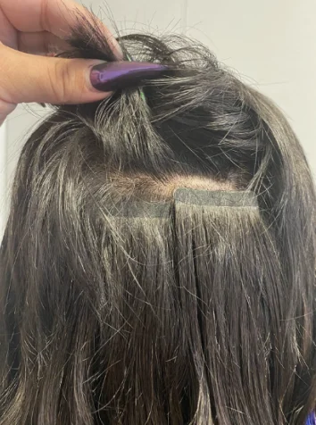 20"/51cm Tejp In Human Hair Extensions 20st European Remy Straight Adhensive Extension tejp på människohår photo review