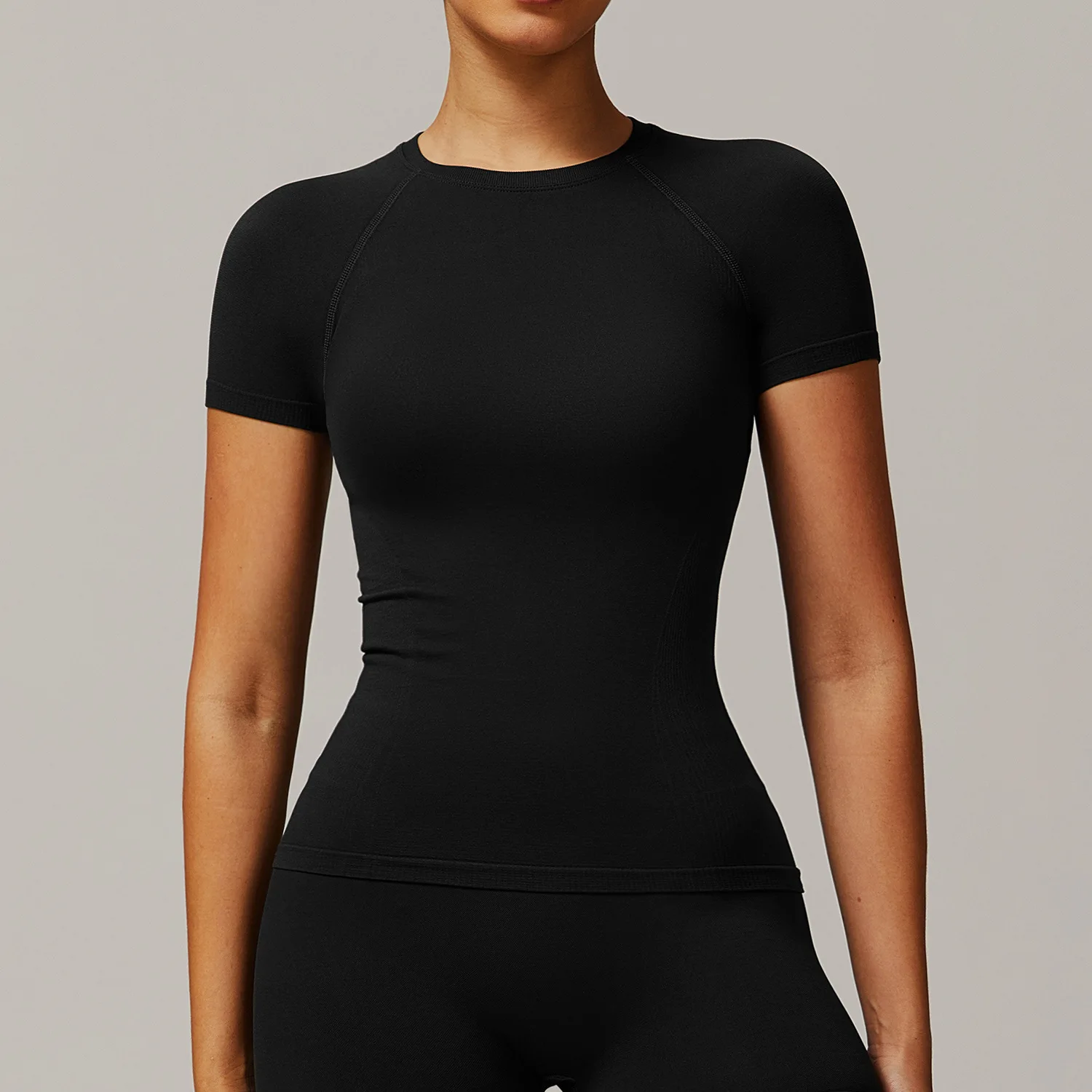 Seamless Women Sports T-shirt