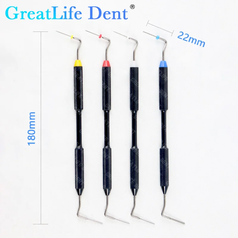 GreatLfie Dent Dental Endo Hand Plugger Endodontics Instruments NITI / Stainless stell Tip Dentist Dentistry Tools