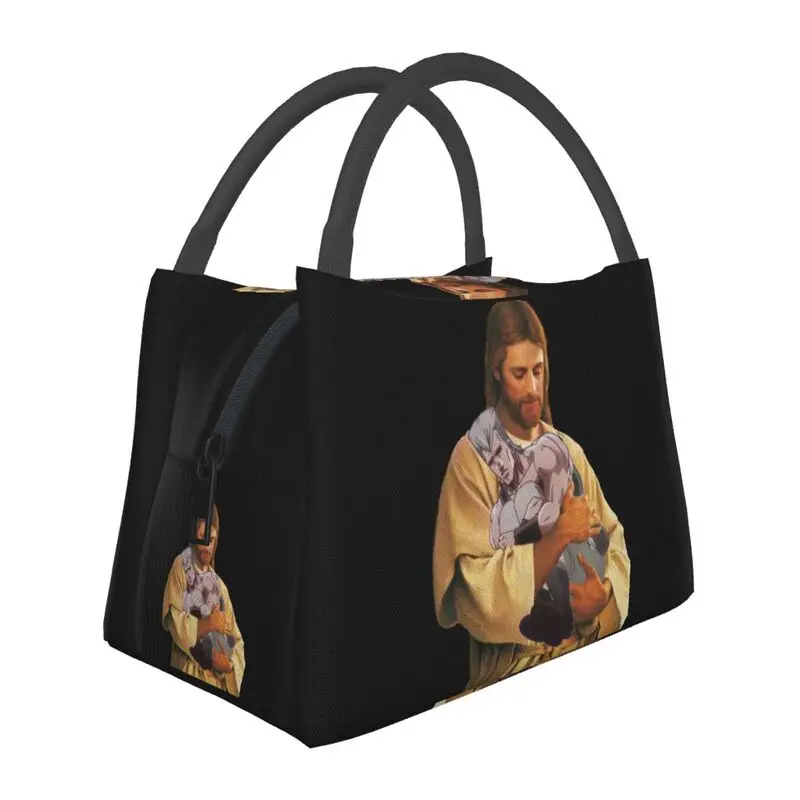 

Polnareff And His Stand Insulated Lunch Bag Portable Jojos Bizarre Adventure Jesus Cooler Thermal Bento Box Beach Camping Travel