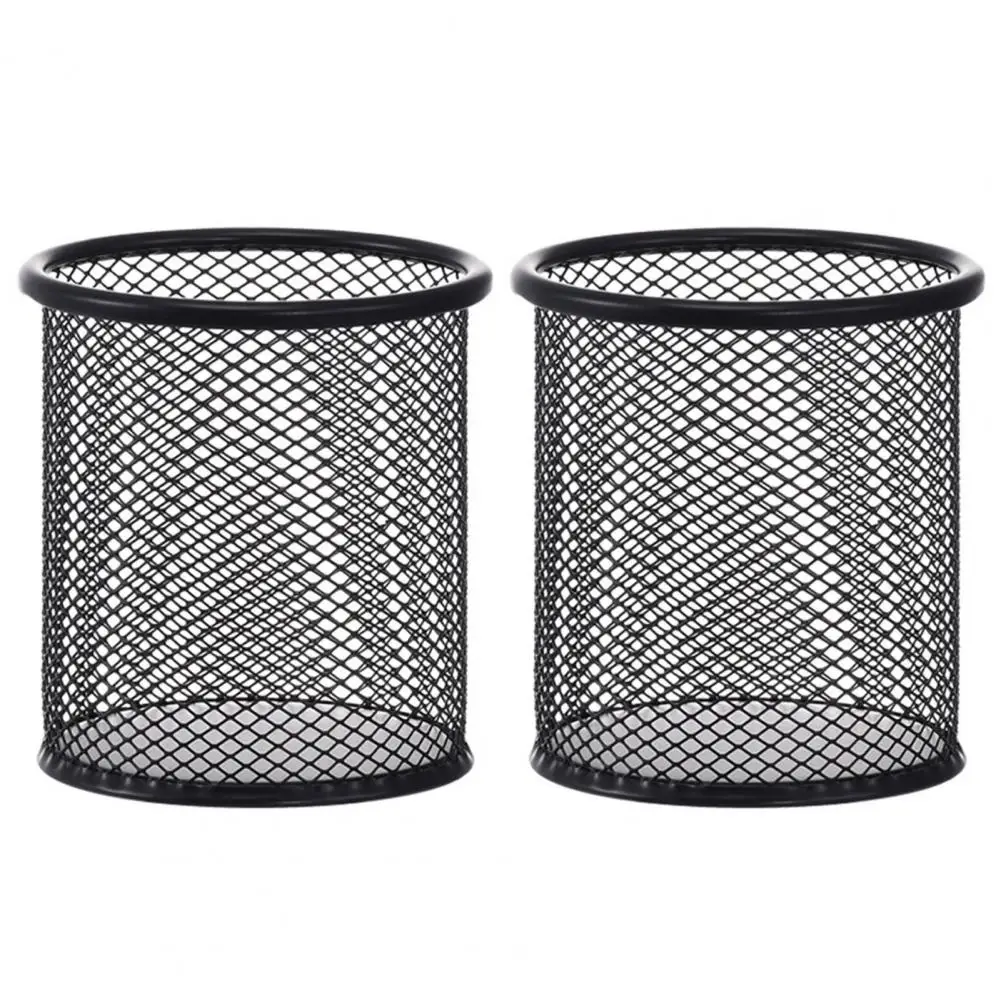 Office Desk Organizer Capacity Wire Mesh Pencil Holder Makeup Brush Organizer for Office Stable Non-slip Design Desktop makeup organizer pen holder desk organizer pen and brush holder