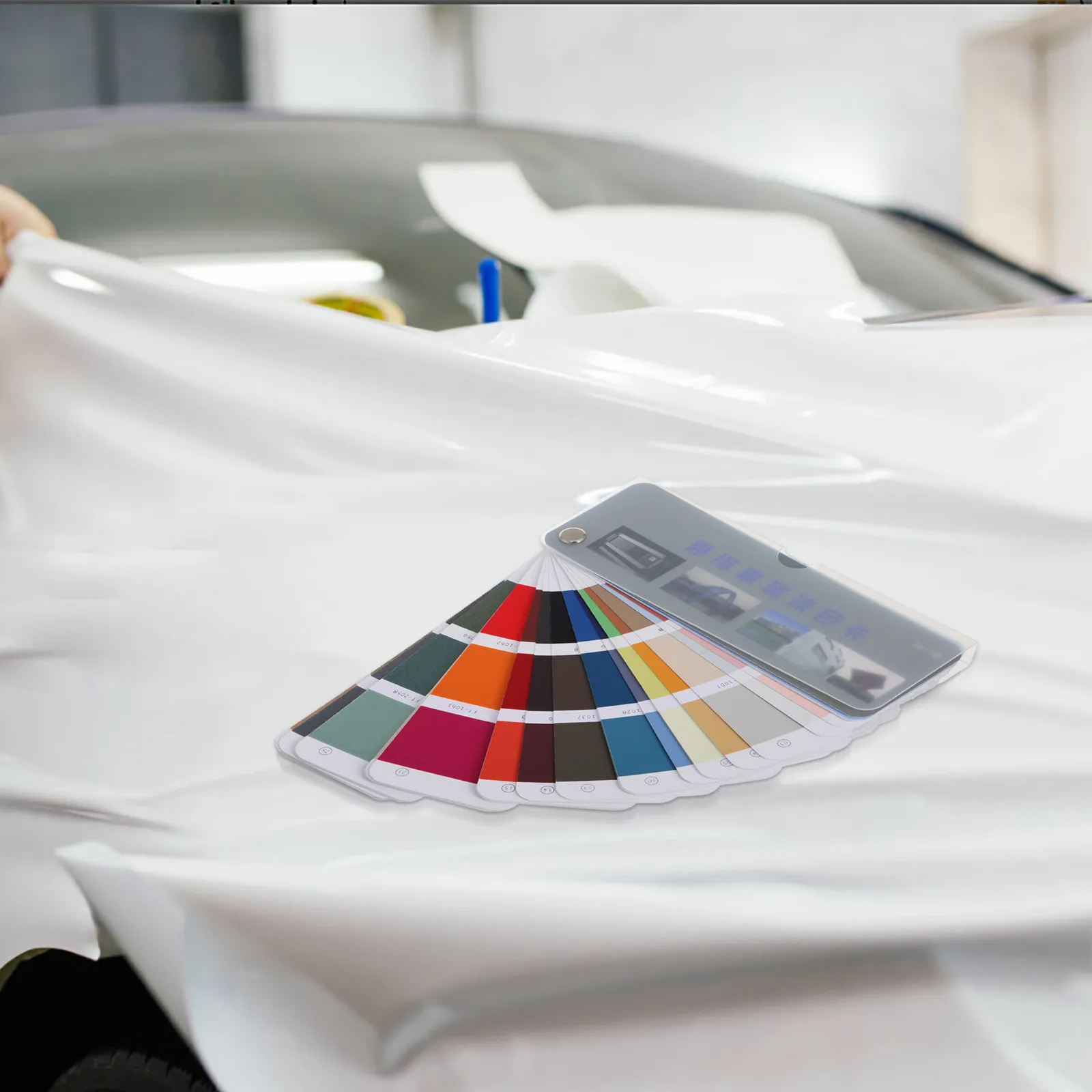 1 세트 114 색 페인트 색상 샘플 카드 오일 워터 페인트 매칭을위한 표준 팔레트 휴대용 편리한 DIY 전문 사용