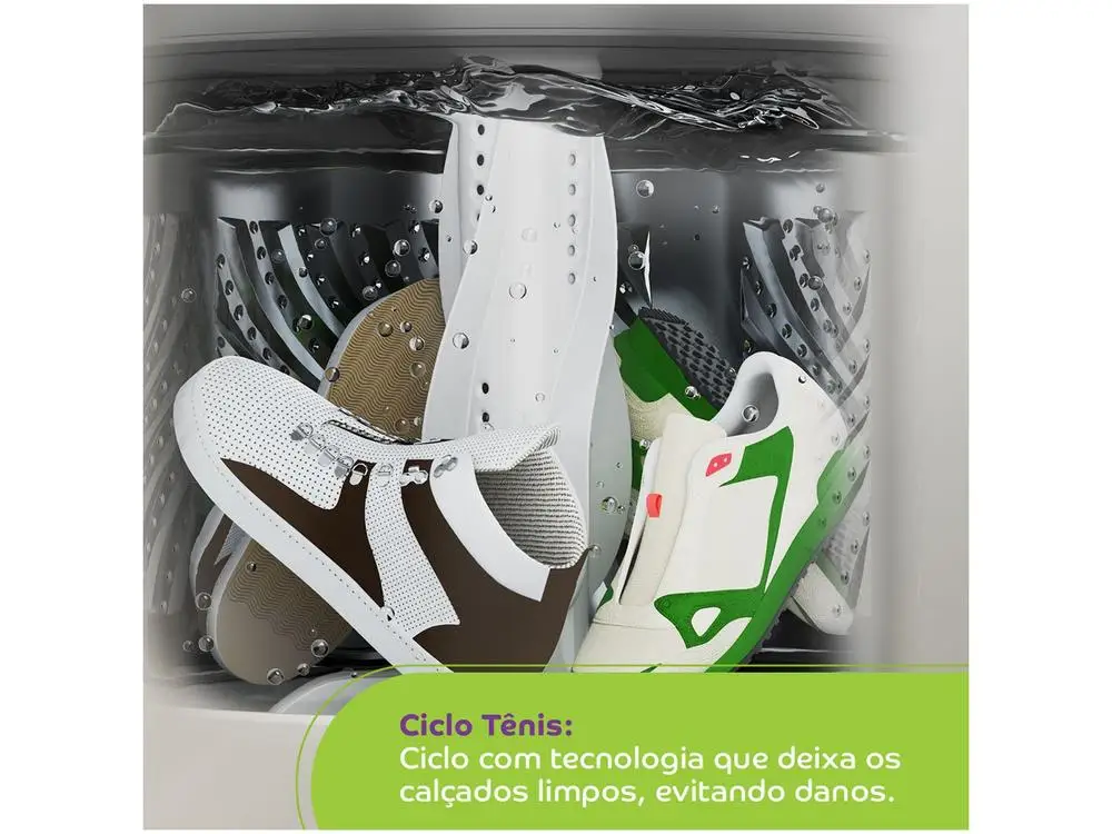 Lavadora de Roupas Consul 13kg Cesto Inox 12 Programas de Lavagem Branca CWN13AB - 220V 5