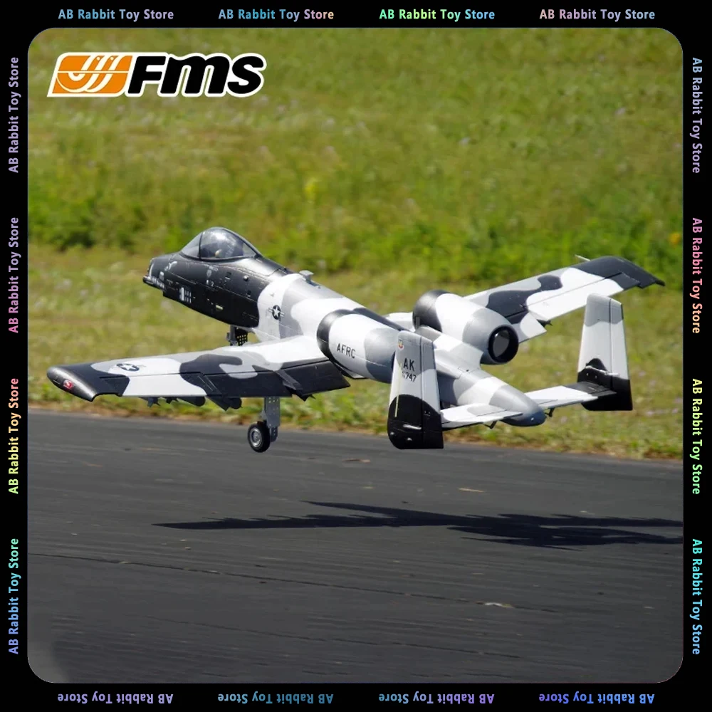 

FMS 70mm Ducted Fan EDF Jet A-10 A10 V2 Twin Engine with Gyro 6CH 6S EPO PNP RC Airplane Model Hobby Plane Aircraft Avion Gifts
