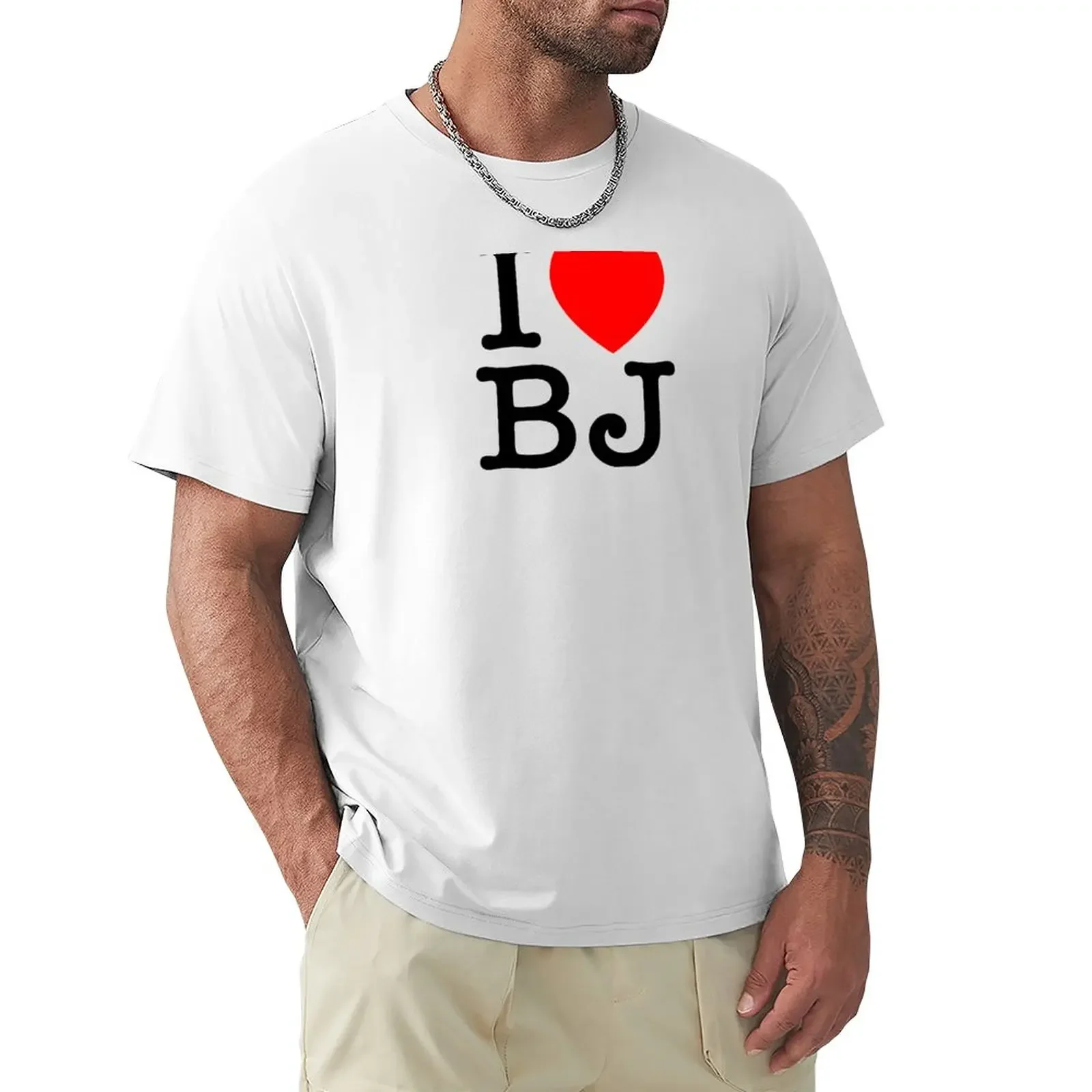 

I Heart BJ (Бенин), футболка для мальчиков, летний топ с животным принтом, Мужская футболка