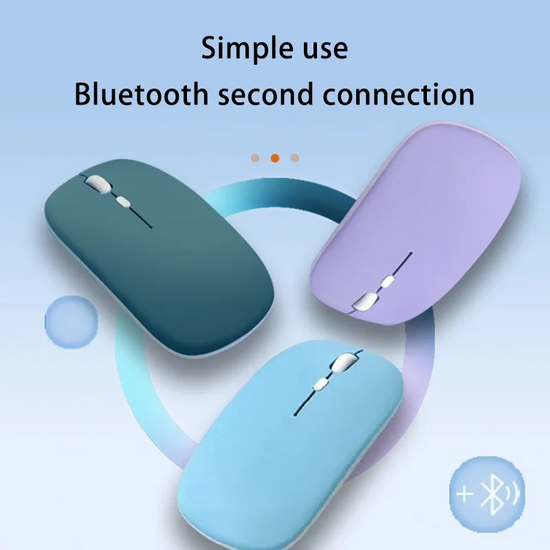 XIAOMI Bluetooth Mouse wireless bluetooth mouse Wireless Mute Ergonomic Portable Mini Office Mouse Durable Keyboard Color Selectable For Multiple Devices