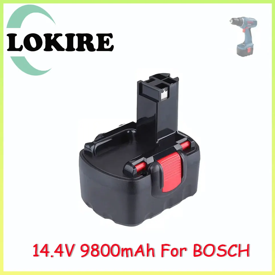 

4.8/6.8/9.8Ah 18V Remplacement Battery for Bosch BAT025 BAT026 BAT160 2607335277 2607335535 2607335735 PSR 18 VE-2 GSR