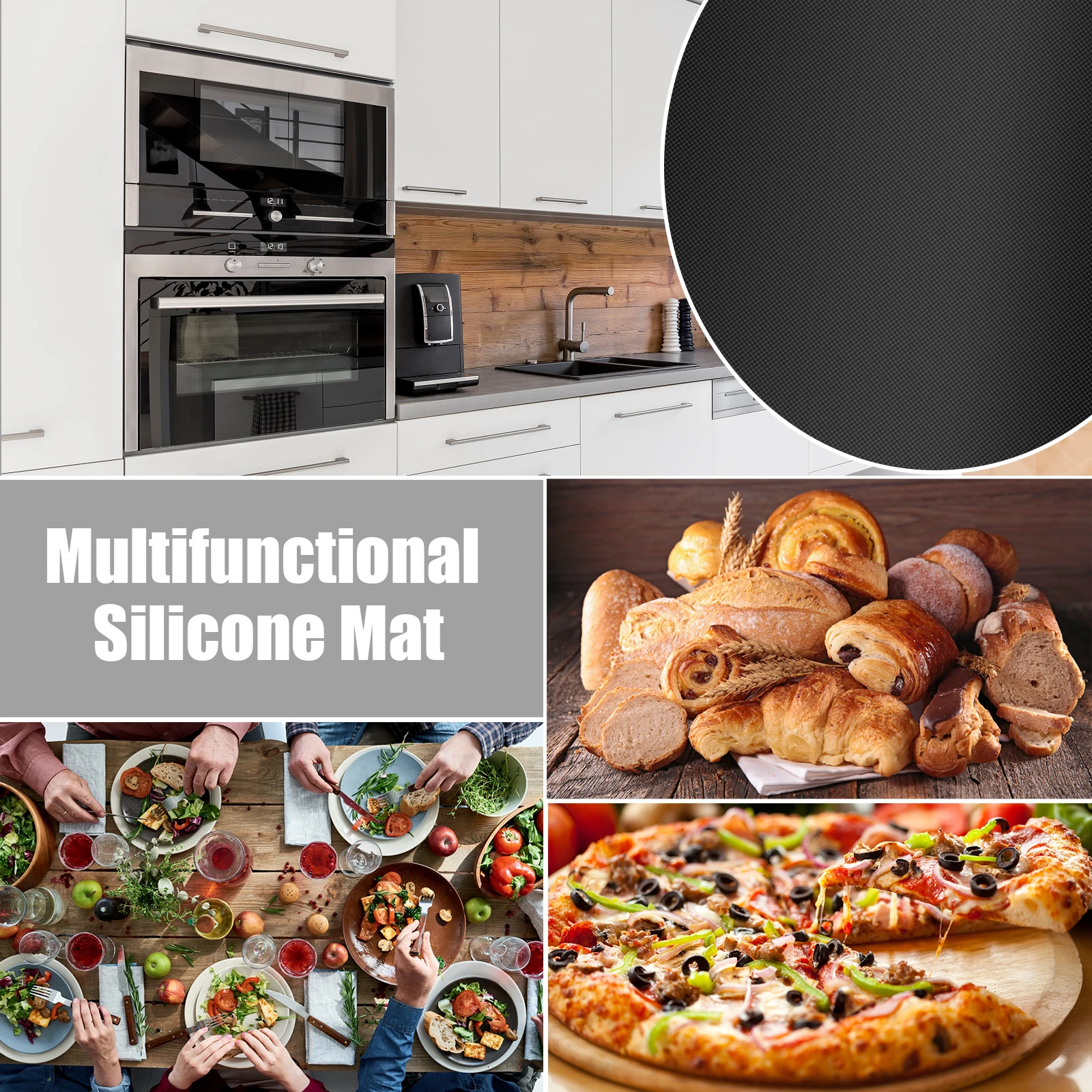 Induction Cooker Protector Mat Silicone Induction Cook Mat Non-Slip Baking Plate Protection Pad Multipurpose Kitchen Accessories induction cooker mat