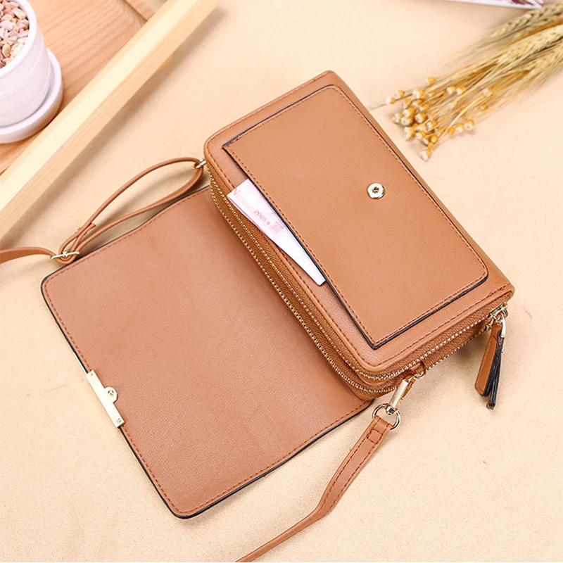 New Women Pu Leather Handbags Female Multifunctional Large Capacity Shoulder bags Fashion Crossbody Bags For Ladies Phone Purse 4
