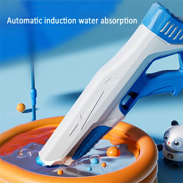 Automatic Summer Electric Toy Water Gun Induction Water Absorbing High-Tech Burst Water Gun Beach Outdoor Water Fight Toys Gifts 2