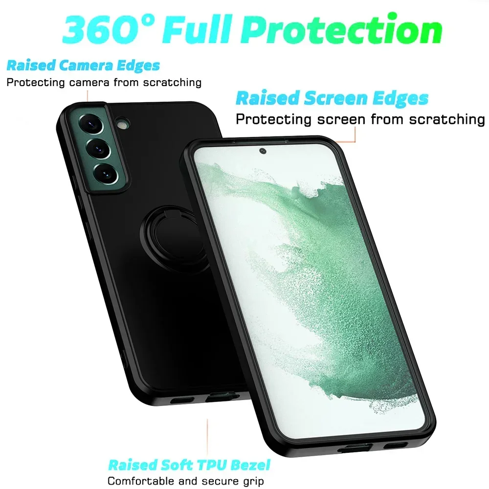 Liquid Silicone Ring Phone Holder Case - Durable Protective Cover