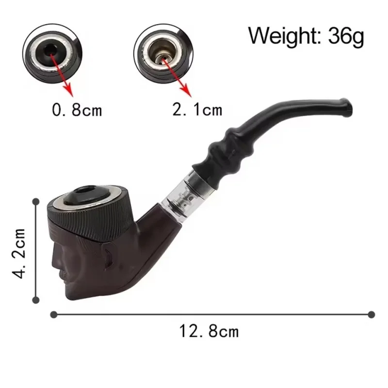 Smoking Accessories Tobacco Pipe Tobacco Smoking Accessories Herb Smoking Pipe Smoking Pipe Cigarette Tobacco Pipe Double Purpose Plastic Bent Pipe Engraving Face Iron Pot Cigarette Holder Filter Portable Smoking smoking accessories tobacco pipe tobacco smoking accessories herb smoking pipe smoking pipe