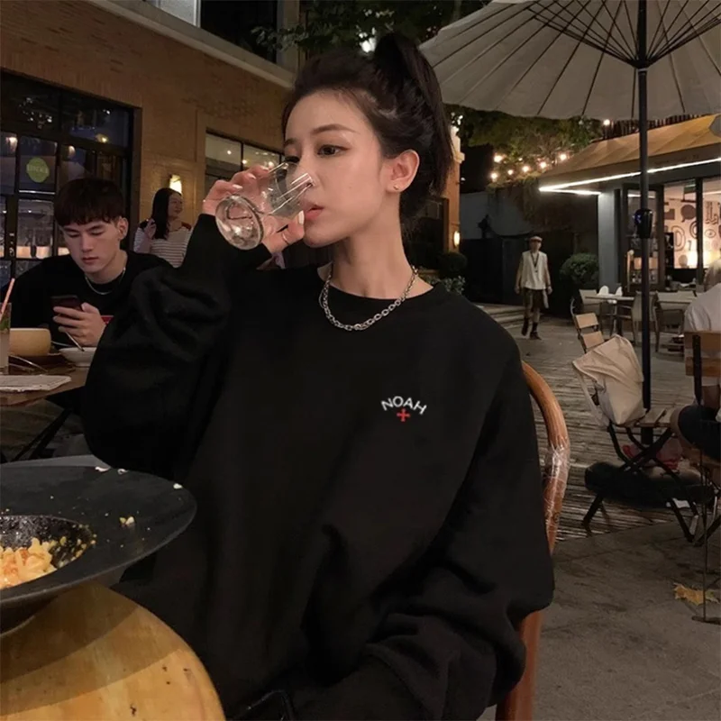 

Autumn Hot Korean Version Luxury Hoodie Men Women Letter Embroidery Unisex Sweatshirt Quality Cotton Pullover Casual Cozy Tops