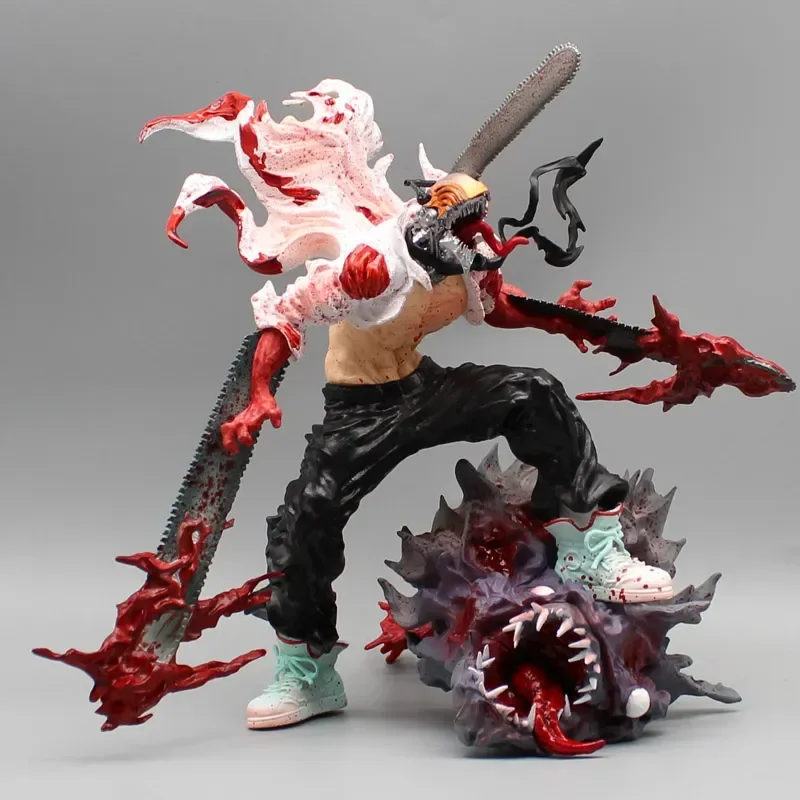 

29cm Pvc Chainsaw Man Denji Anime Figure Chainsawman Figures Denji Statue Figurine Model Doll Gk Room Decoration Toys Gifts