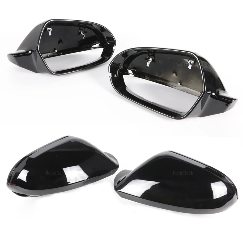 Copertura Dello Specchio Dell'automobile Per Audi A6 C7 S6 RS6 2012+ Opaco Cromo Argento Copertura Dello Specchio Retrovisore Tappo di Protezione Car Styling  34