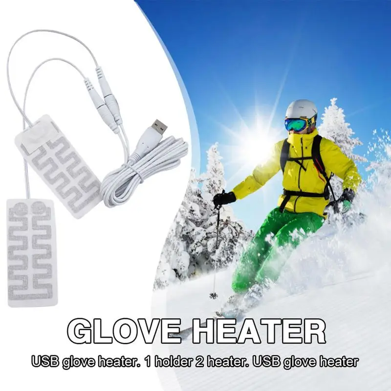 USB Heating Element Film Heater For Warm Feet Hand Warmer Electric Belts USB Heated Gloves Pad Winter Outdoor Hand Feet Warmer 5