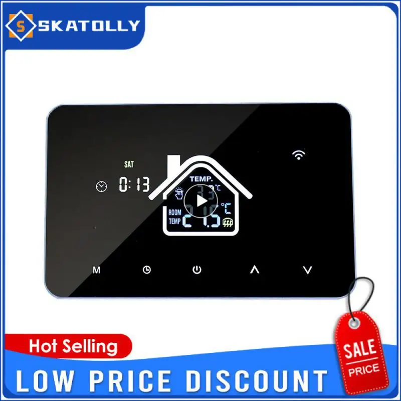 

Temperature Remote Controller Programmable Voice Control Thermostat Wifi Electric Floor Heating Water Gas Boiler 220v Tuya