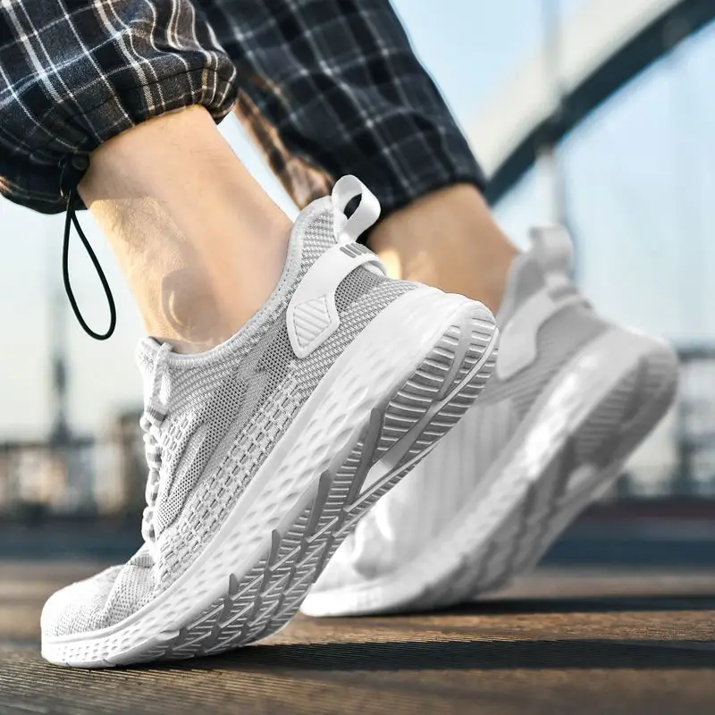 

Кроссовки сетчатые унисекс, дышащие спортивные туфли, Повседневная Удобная Обувь для пар, большие размеры 47 48