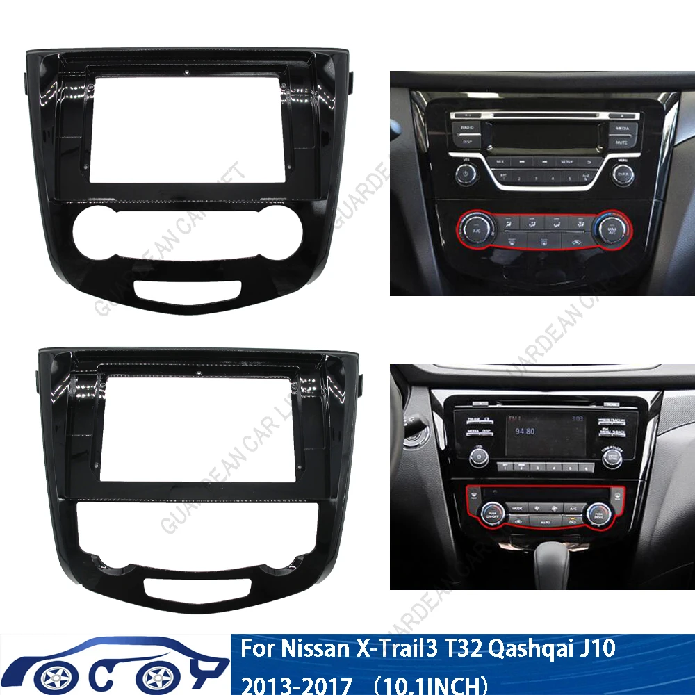 

10.1 Inch Car Radio Fascia 2 Din Frame GPS DVD Bezel Panel Dash Installation For NISSAN Qashqai 2015-2019 Android Mp5 fascias