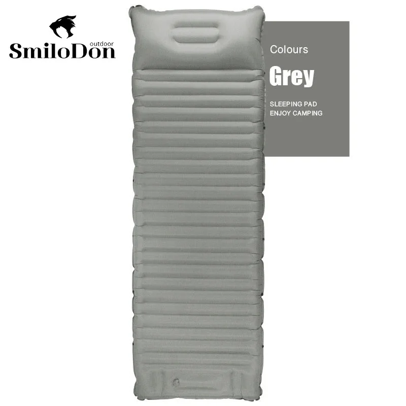 

SmiloDon 10CM Ultralight Inflatable Mattress Camping Air Mattress for Beach Outdoor Folding Bed Hiking Sleeping Pad Mat Air Matt