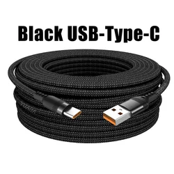Premium USB Type - C Extra - Long Fast Charging Cable - Available in 3M, 5M, and 8M Lengths - 3m (Black)