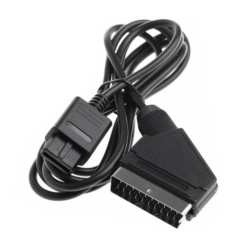 

SCART Cable for N64 SNES 1.8 meter 6Ft Connector Wire Cord Black
