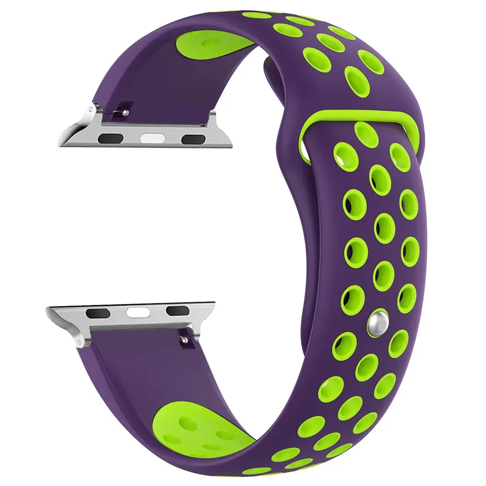 Breathable Sport Loop Strap for Apple Watch - Silicone Bracelet Band
